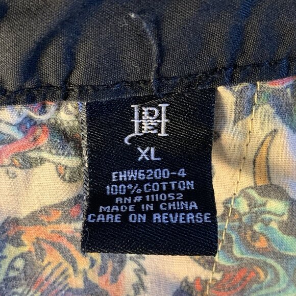 Ed Hardy Skull Poplin Mini Skirt Women’s Sz XL Black Red Multi - Picture 13 of 15